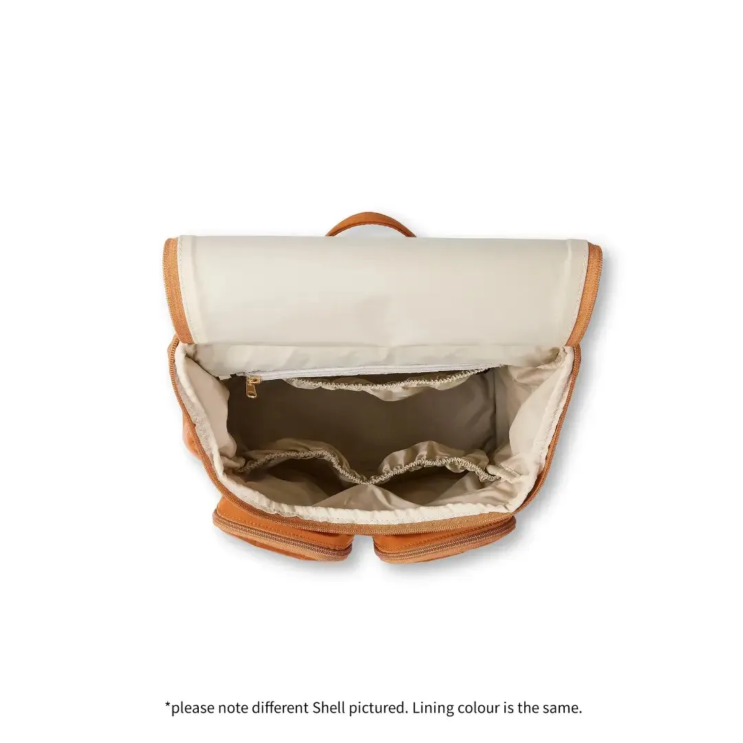 OiOi Signature Vegan Leather Nappy Backpack - Olive