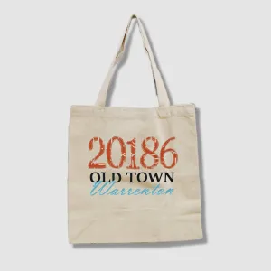 Old Town Zip Code Canvas Tote Bag
