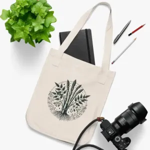 Organic Canvas Tote Autumn Style Nature Inspired Bag