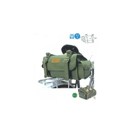 OSTRICH S-2 Saddle Bag, Green Army Canvas
