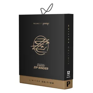 Palms Off 12 Pocket MEGA Capacity Zip Binder Limited Edition - Black/Gold