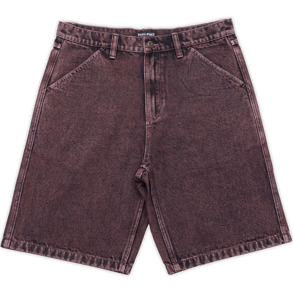 Pass~Port Workers Club Shorts Wine Over-Dye
