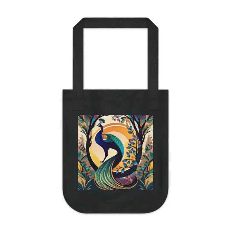Peacock Organic Tote Bag for Eco Vibes