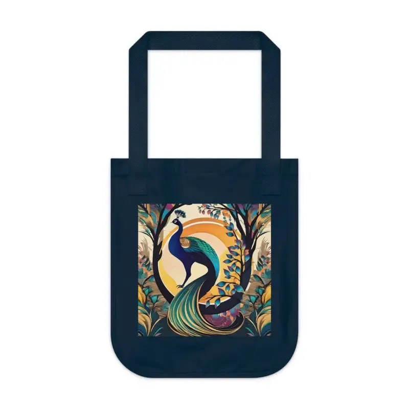Peacock Organic Tote Bag for Eco Vibes