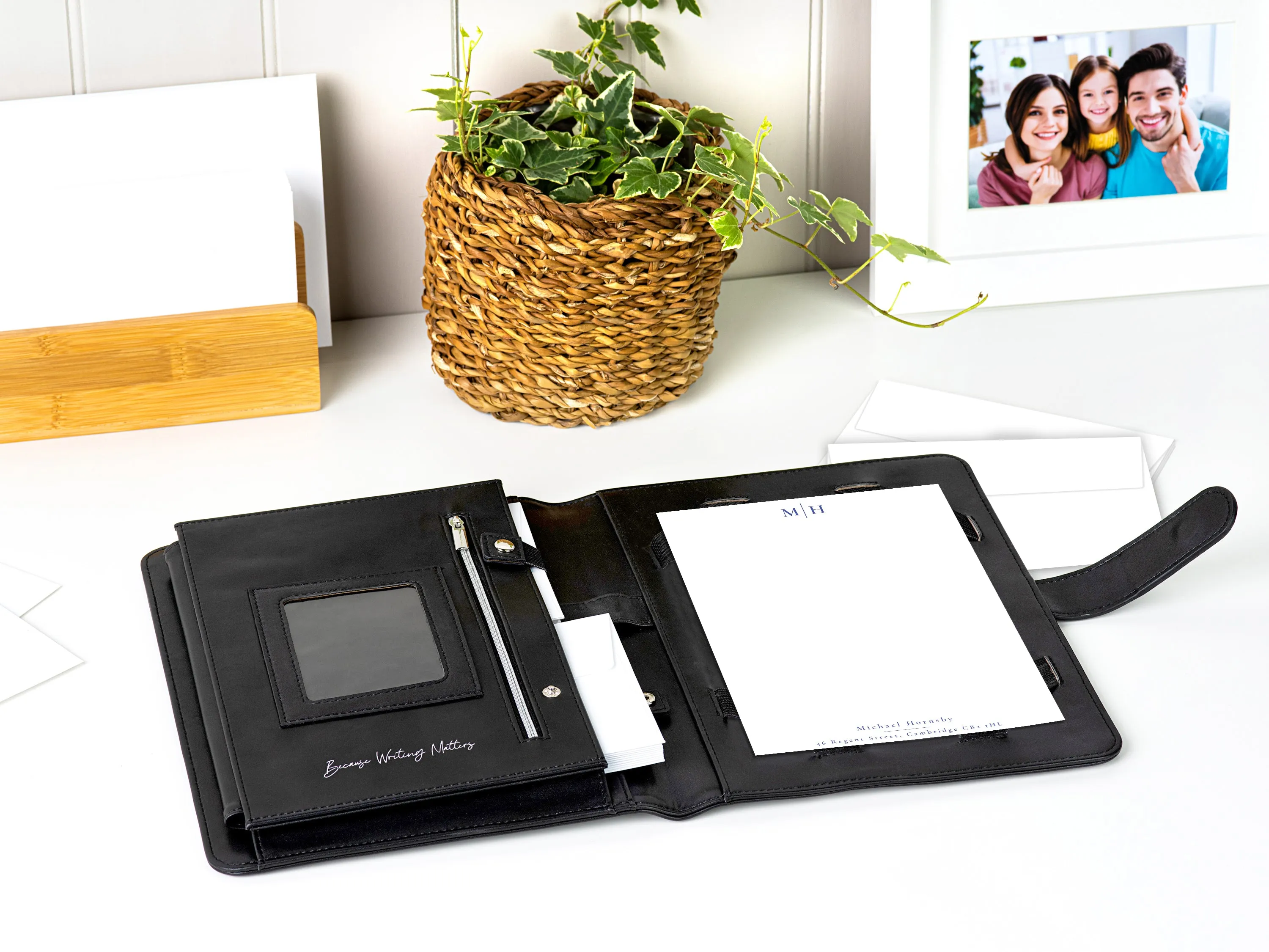 Personalised Letter Writing Stationery Set with Organiser - 'St Andrews''