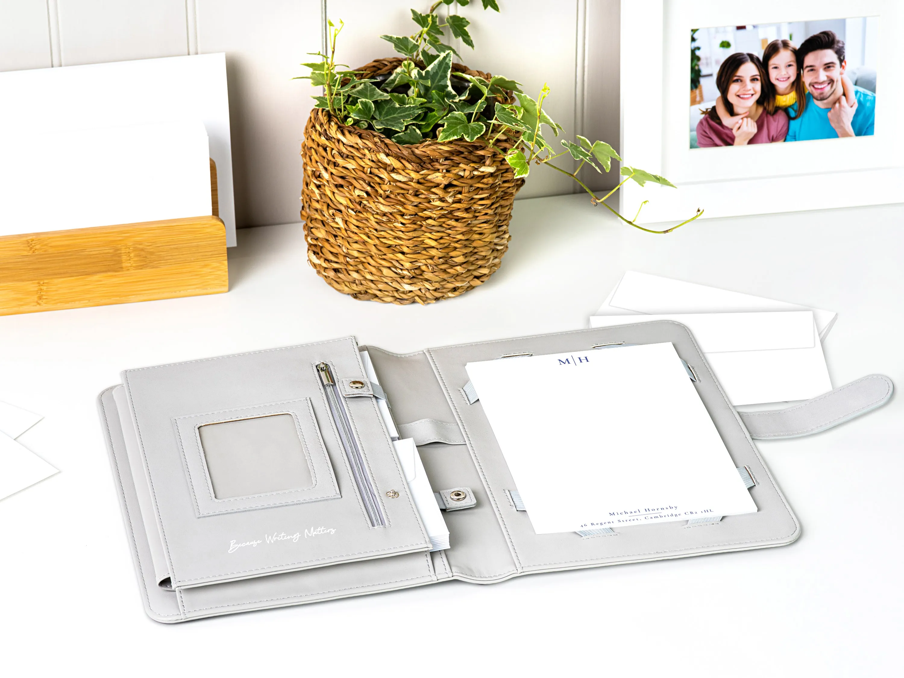 Personalised Letter Writing Stationery Set with Organiser - 'St Andrews''