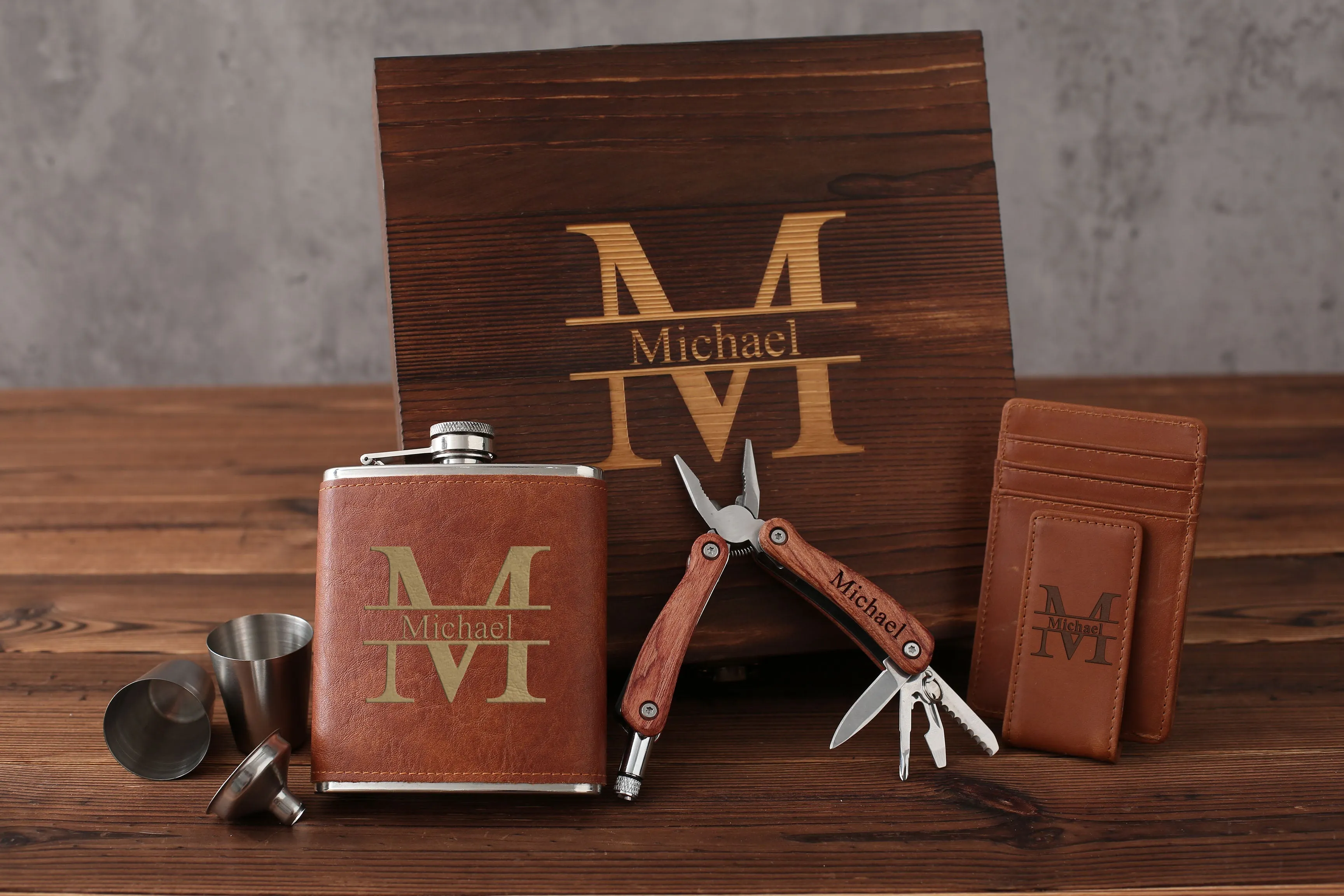 Personalized Groom Gifts, Groom Proposal Gift Set, Multi-tool Pliers and Wine Jug in Groom Gift Box, Best Man Gifts, Groom Gifts, Dad Gifts