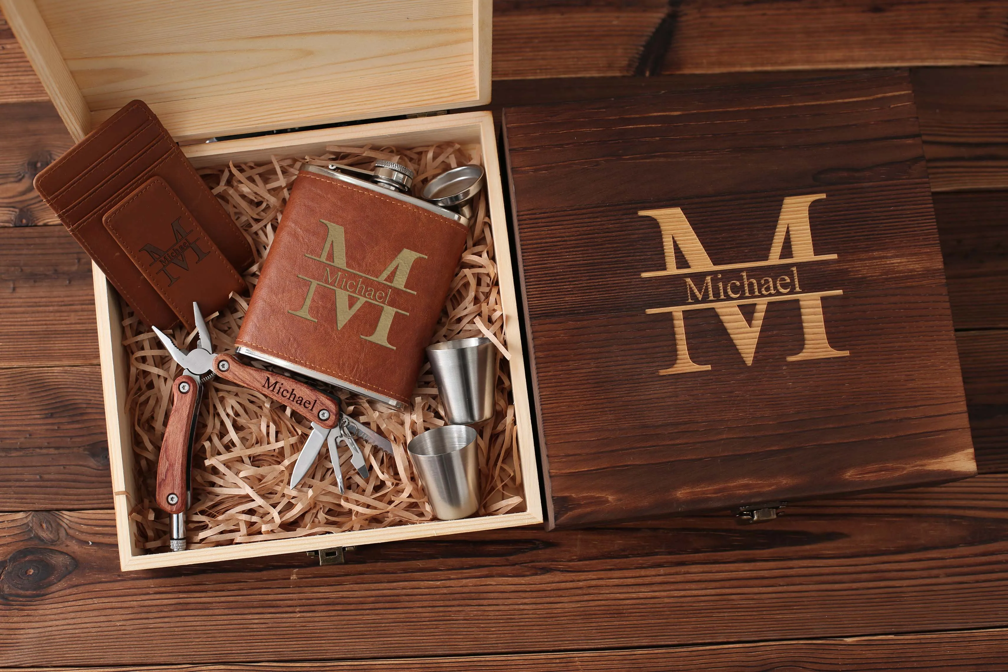Personalized Groom Gifts, Groom Proposal Gift Set, Multi-tool Pliers and Wine Jug in Groom Gift Box, Best Man Gifts, Groom Gifts, Dad Gifts