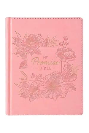 Pink Floral Faux Leather KJV My Promise Bible