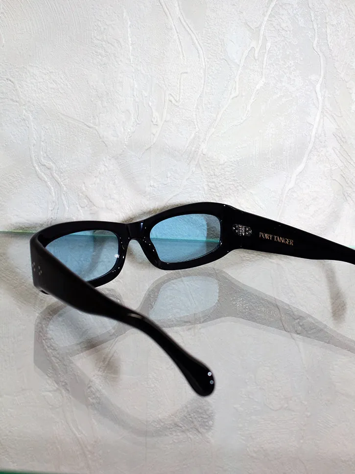 Port Tanger Saudade Sunglasses, Black/Blue