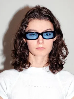 Port Tanger Saudade Sunglasses, Black/Blue