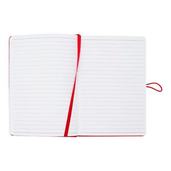 Premto - A5 192 Page Hardcover Pu Notebook With Elastic - Ketchup Red