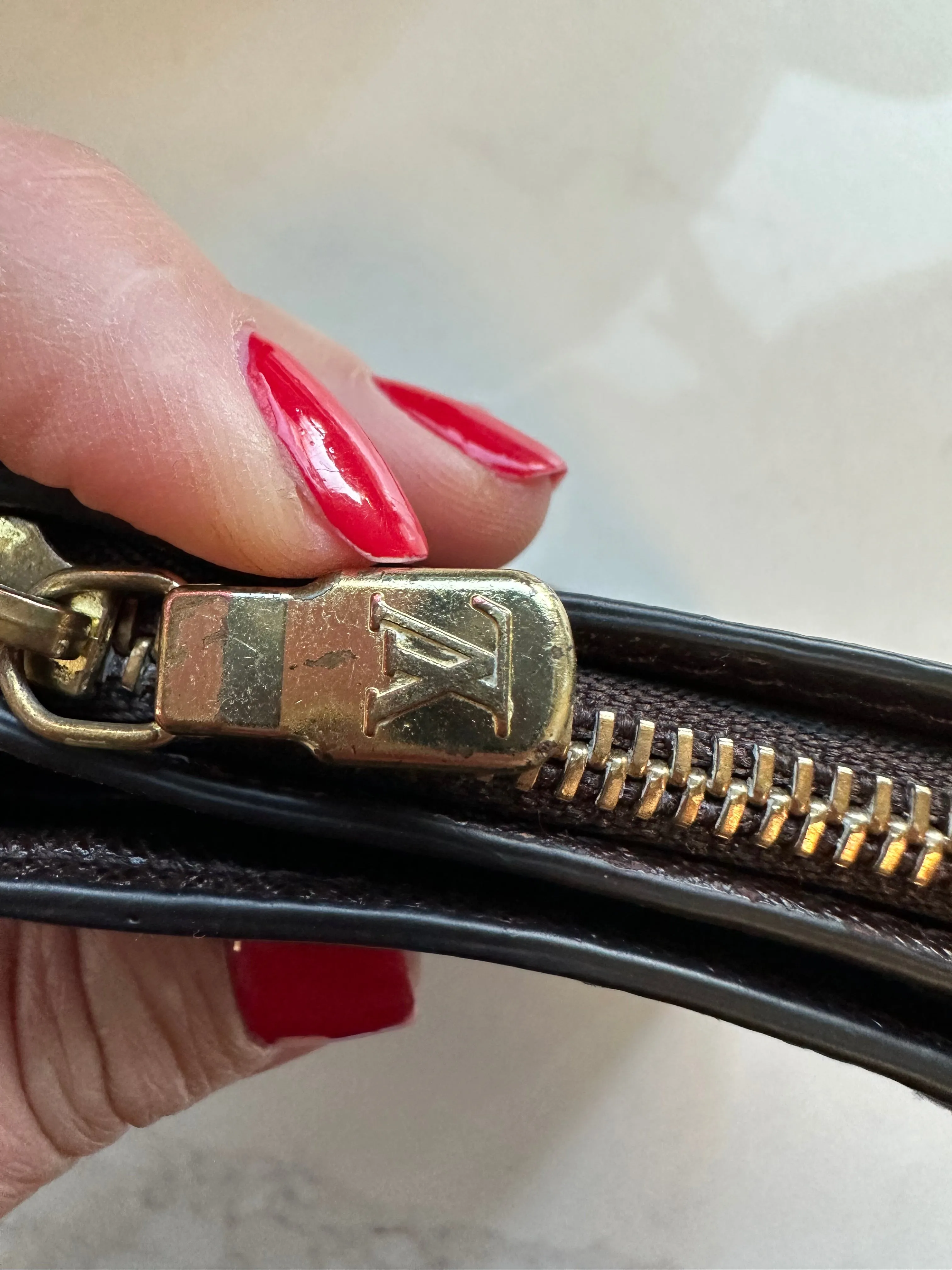 PREOWNED Authentic Louis Vuitton French Wallet (Damier Ebene Canvas)