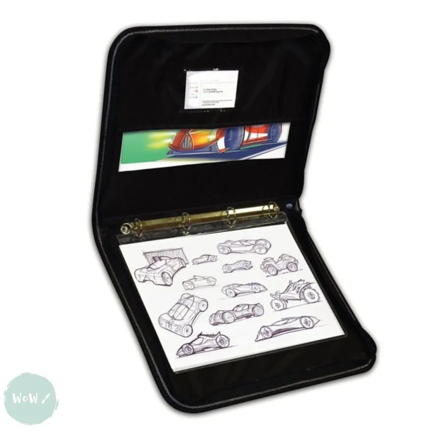 Presentation Portfolio with rings- Artcare - QUARTZ - A4