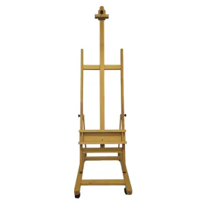 Prime Art Wooden Studio H-Frame Easel (with Wheels) (EA7)