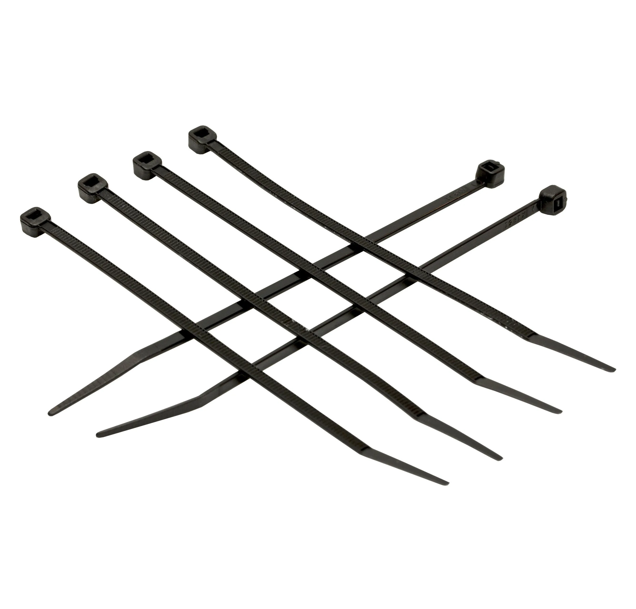 PROFERRED NYLON 66 UV RATED BLACK CABLE TIES 500 pack - 10" 50 LB(0.18"W, 0.06"T)