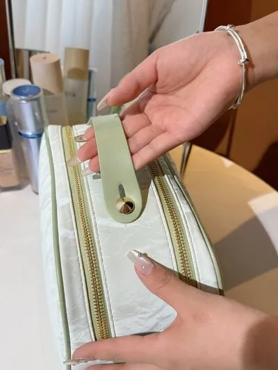 PU Leather Cosmetic Bag and Clutch Set