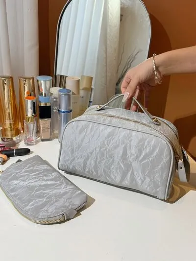 PU Leather Cosmetic Bag and Clutch Set