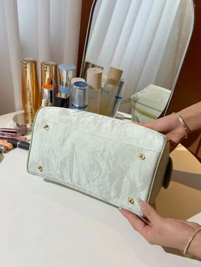 PU Leather Cosmetic Bag and Clutch Set