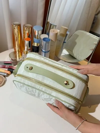 PU Leather Cosmetic Bag and Clutch Set