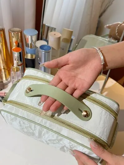 PU Leather Cosmetic Bag and Clutch Set