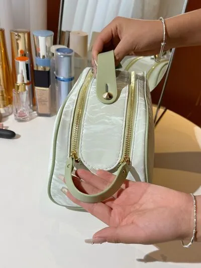 PU Leather Cosmetic Bag and Clutch Set
