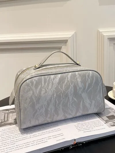 PU Leather Cosmetic Bag and Clutch Set