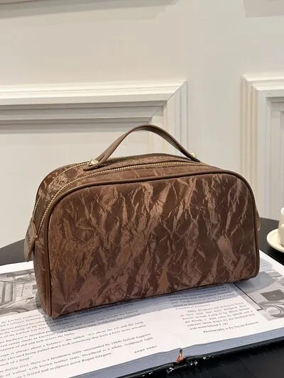 PU Leather Cosmetic Bag and Clutch Set