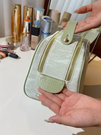 PU Leather Cosmetic Bag and Clutch Set