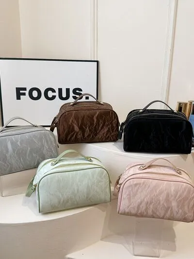 PU Leather Cosmetic Bag and Clutch Set