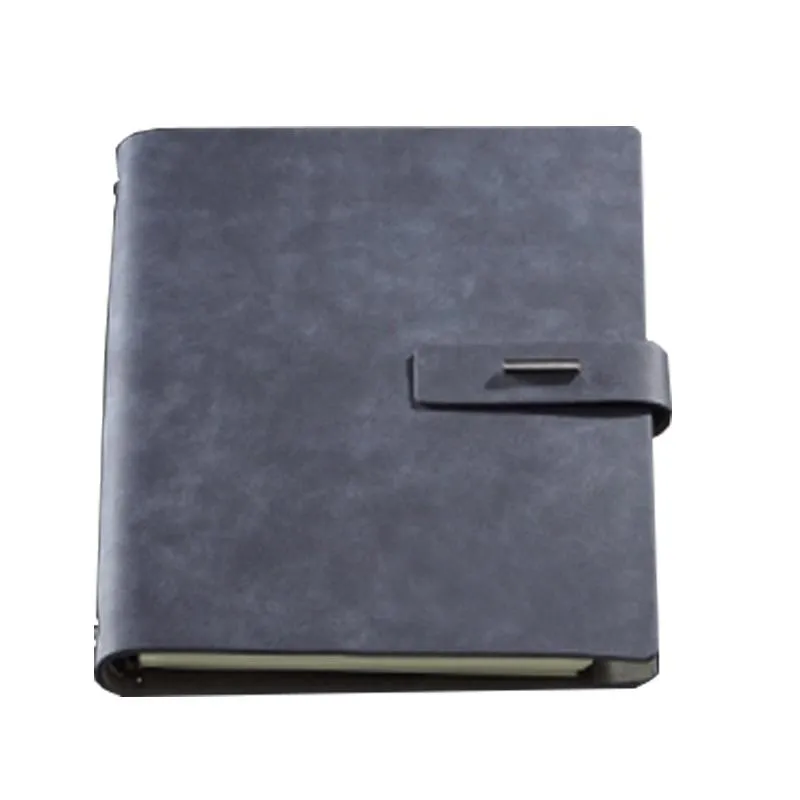 Pu Leather Cover Notebook With Metal Buckle