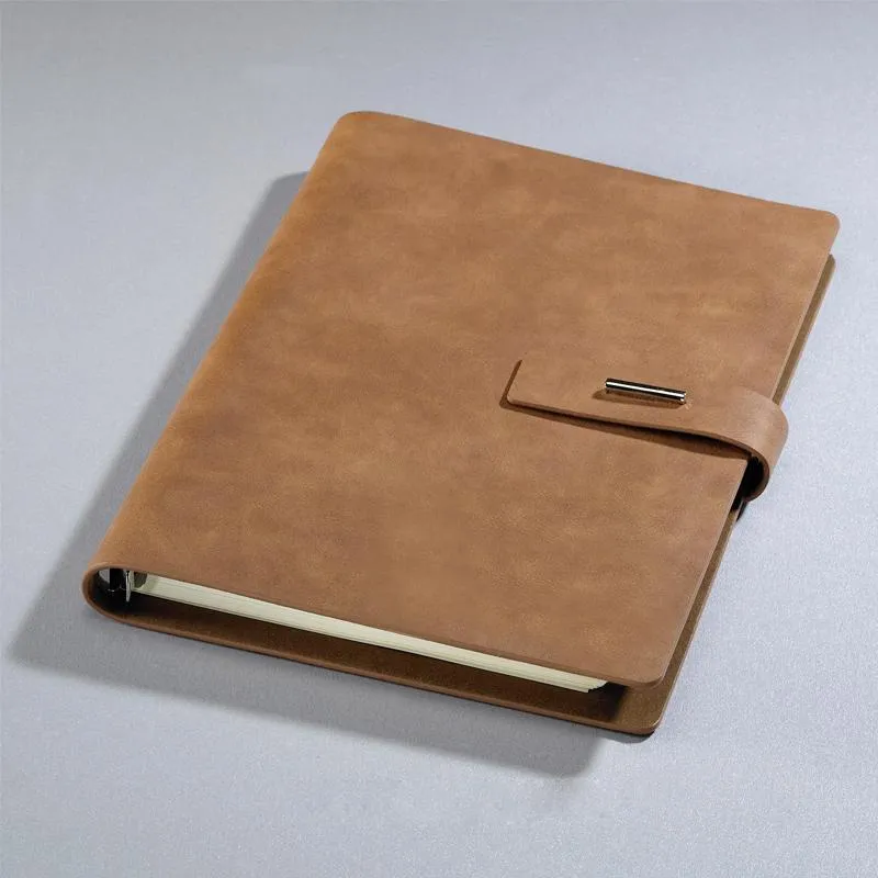 Pu Leather Cover Notebook With Metal Buckle