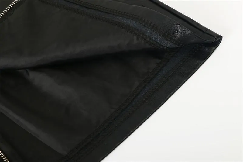 PU Leather Mini Skirt