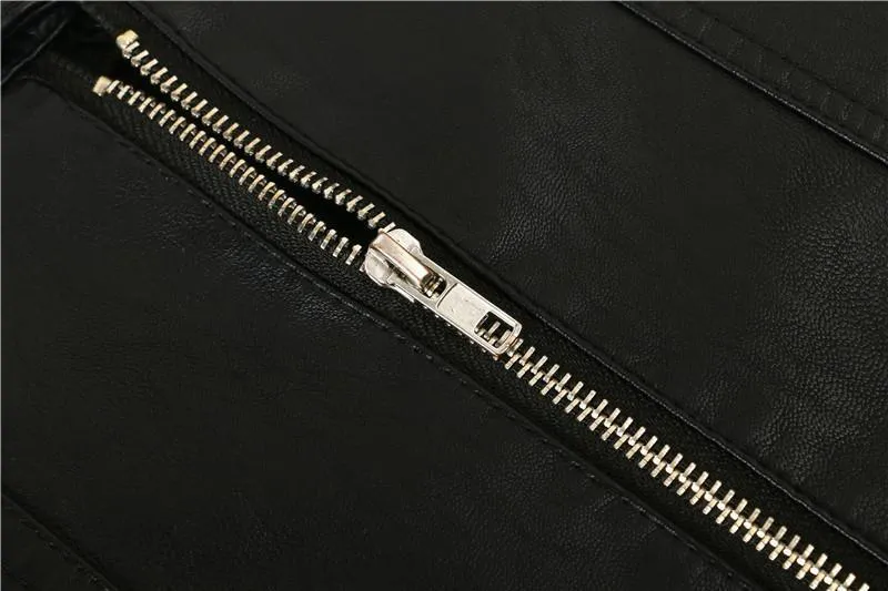 PU Leather Mini Skirt