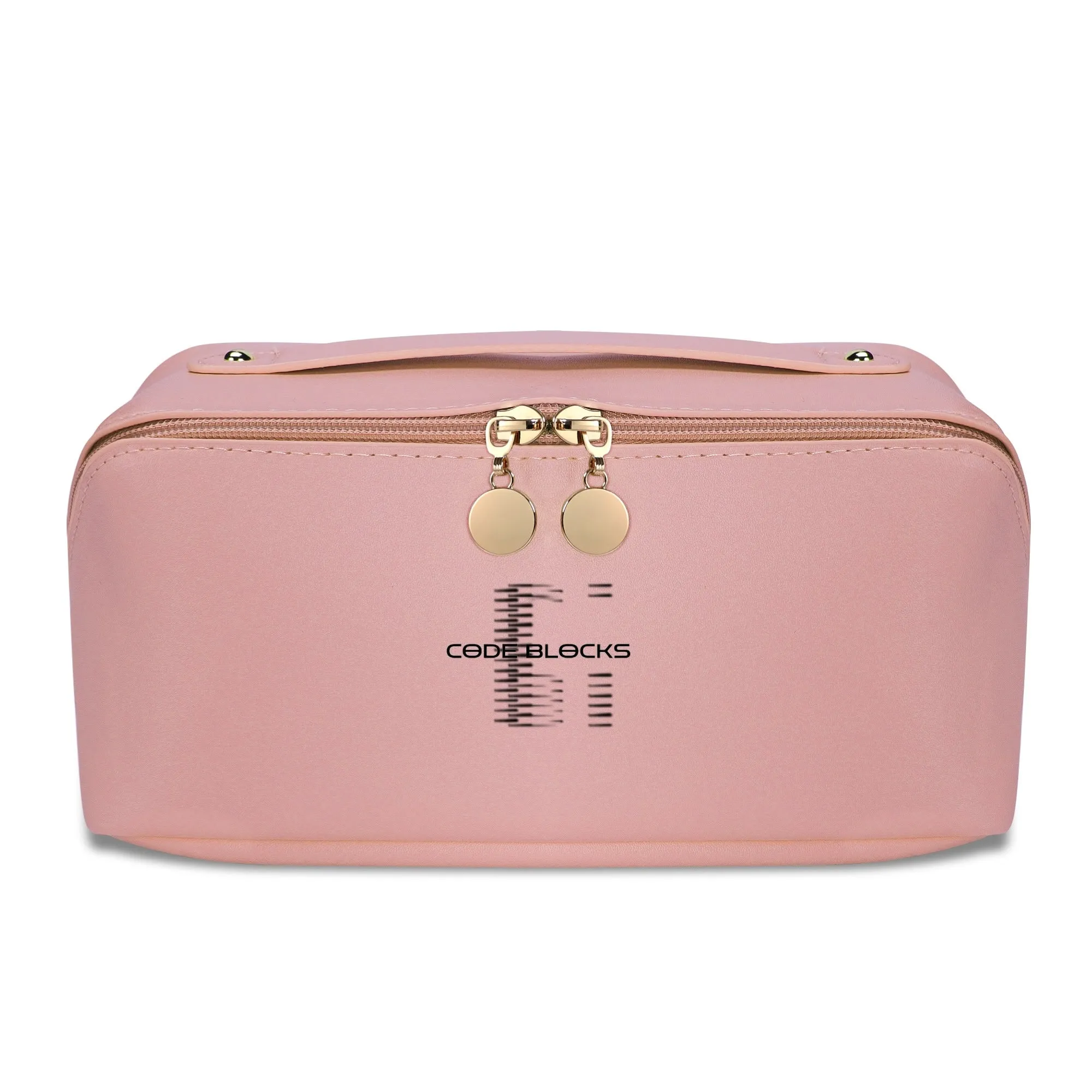 PU Leather Print Large Capacity Cosmetic Bag Makeup Bag