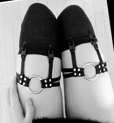 Punk Rock Garter with Rivets