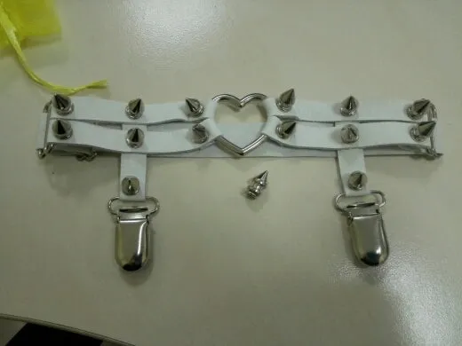 Punk Rock Garter with Rivets