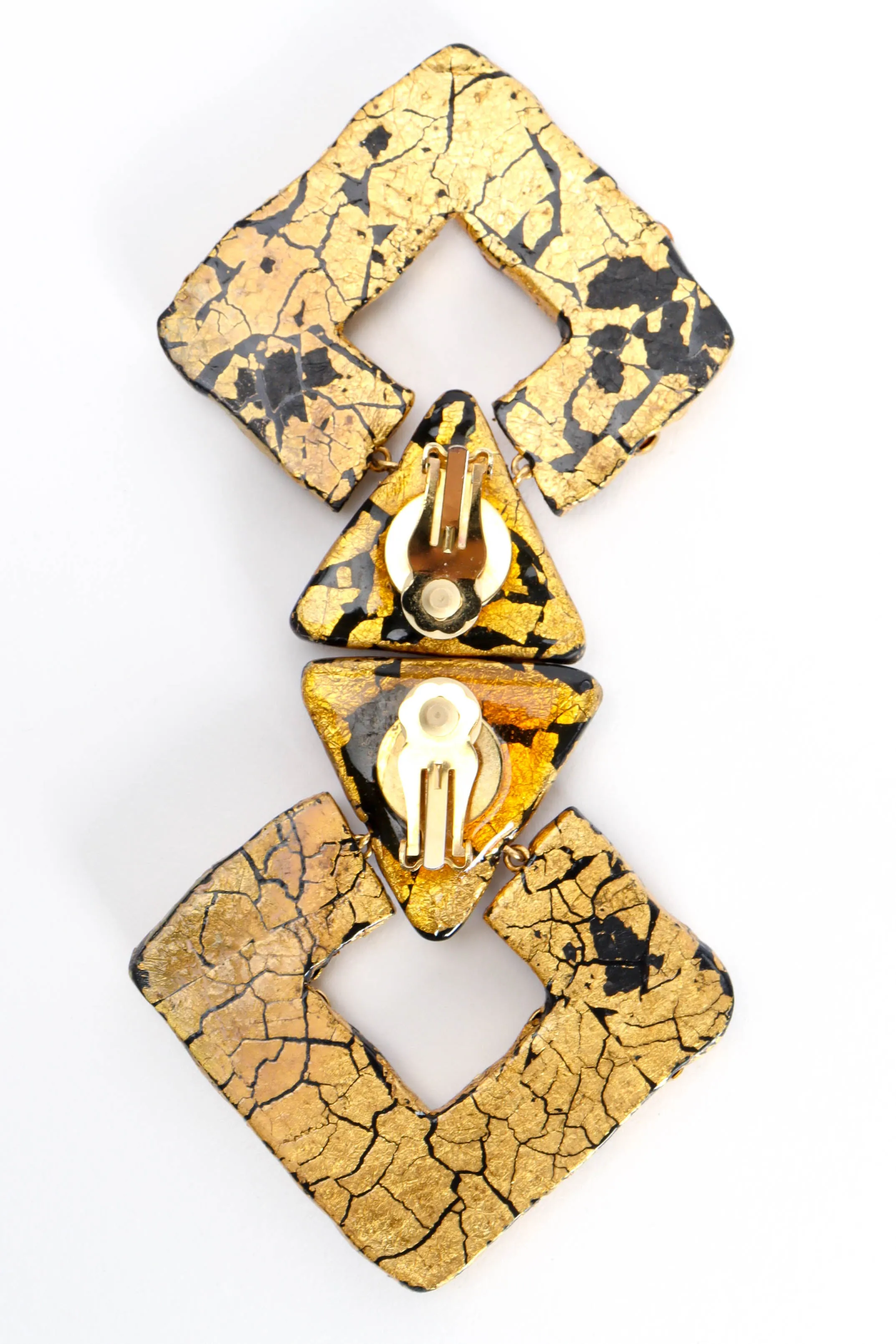 Regal Pyramid Drop Earrings