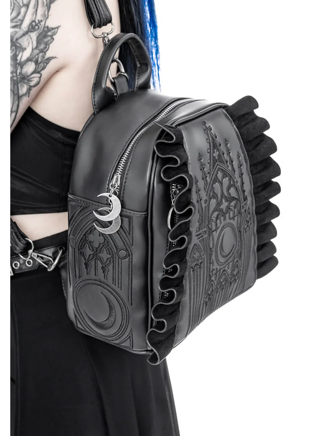 Restyle Midnight Moon Backpack Black