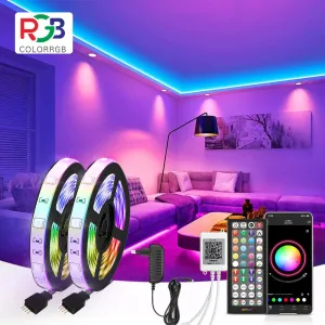 RGB LED Strip Light with Music Sync & App Control