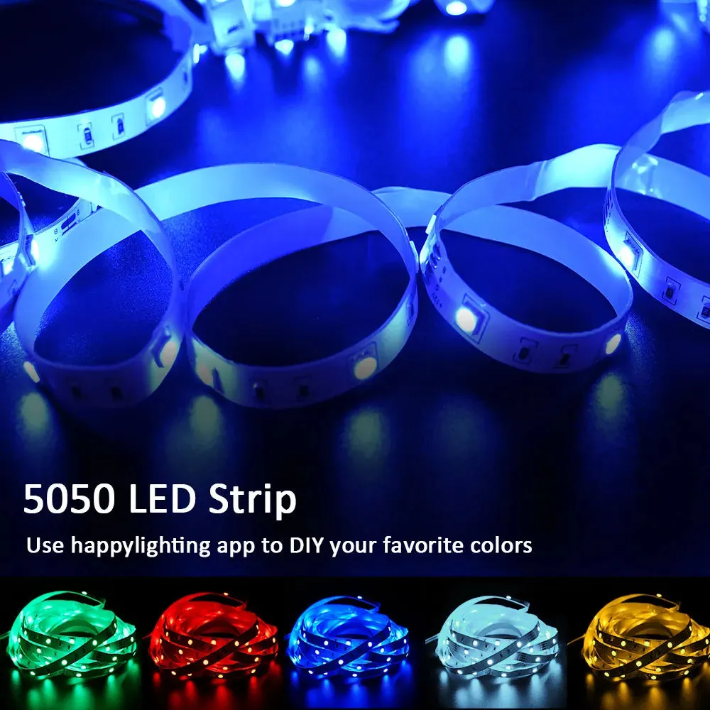 RGB LED Strip Light with Music Sync & App Control