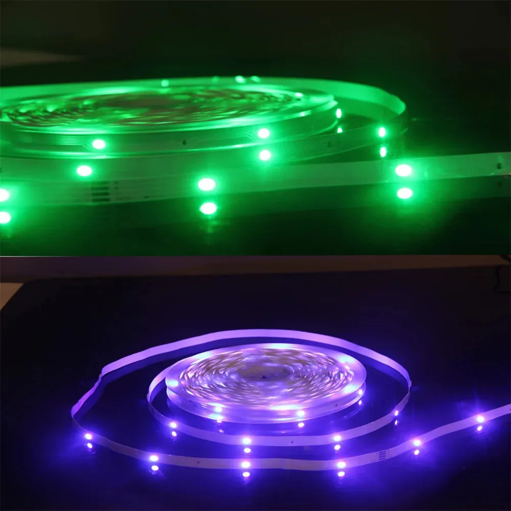 RGB LED Strip Lights with Bluetooth & Remote Control
