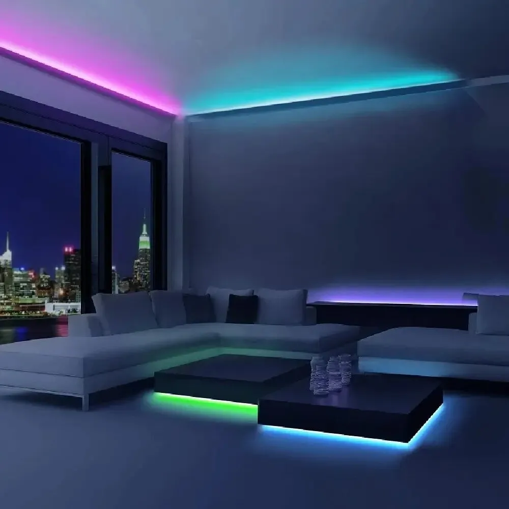 RGB LED Strip Lights with Bluetooth & Remote Control