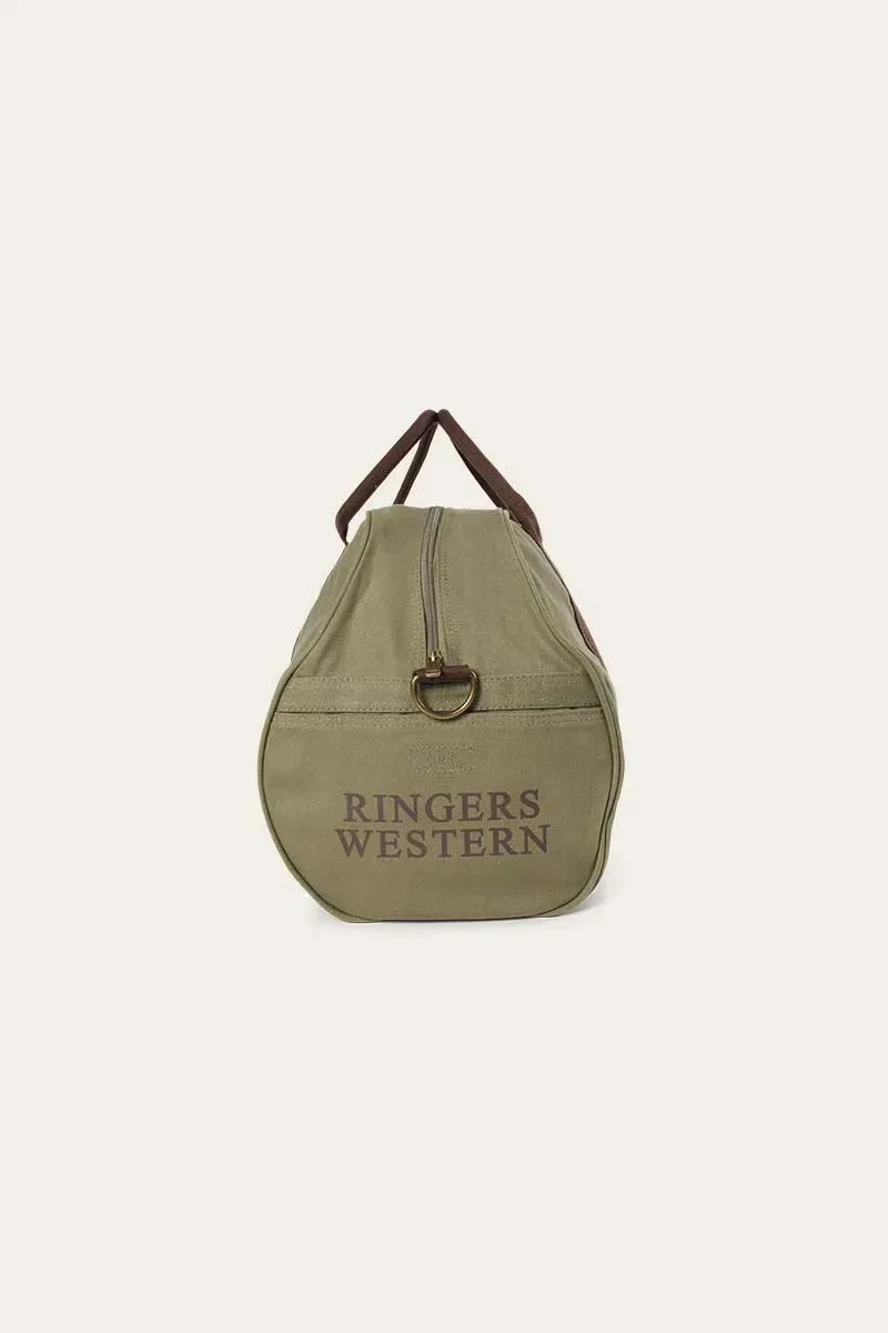 Ringers Western - Gundagai Duffle Bag - Khaki & Brown