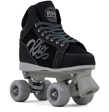 RIO ROLLER LUMINA ROLLER SKATES BLACK GREY