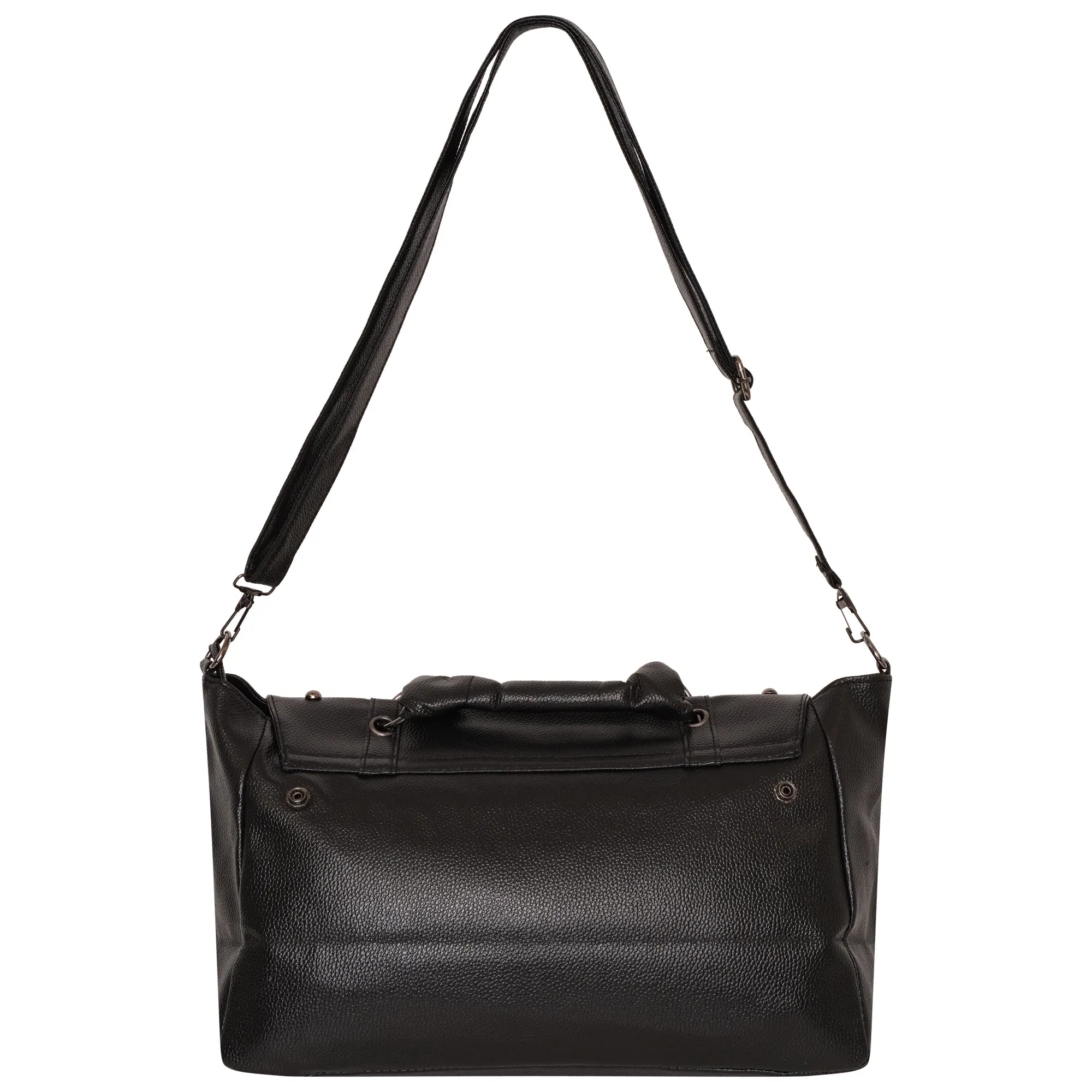 Ro Rox Aliz Skull Faux Leather Messenger Bag