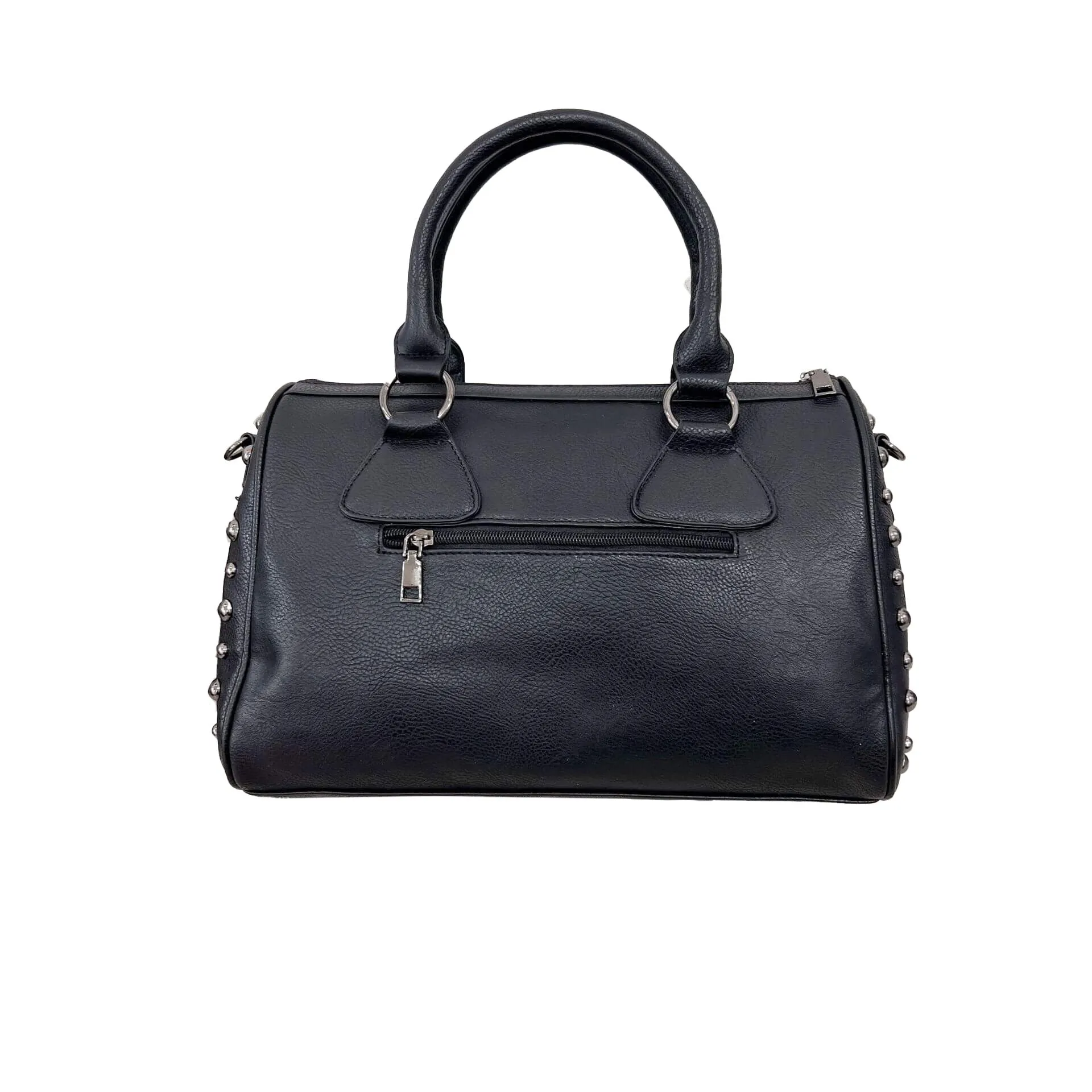 Ro Rox Rogue Large Studded Skull Faux Leather Gothic Bag