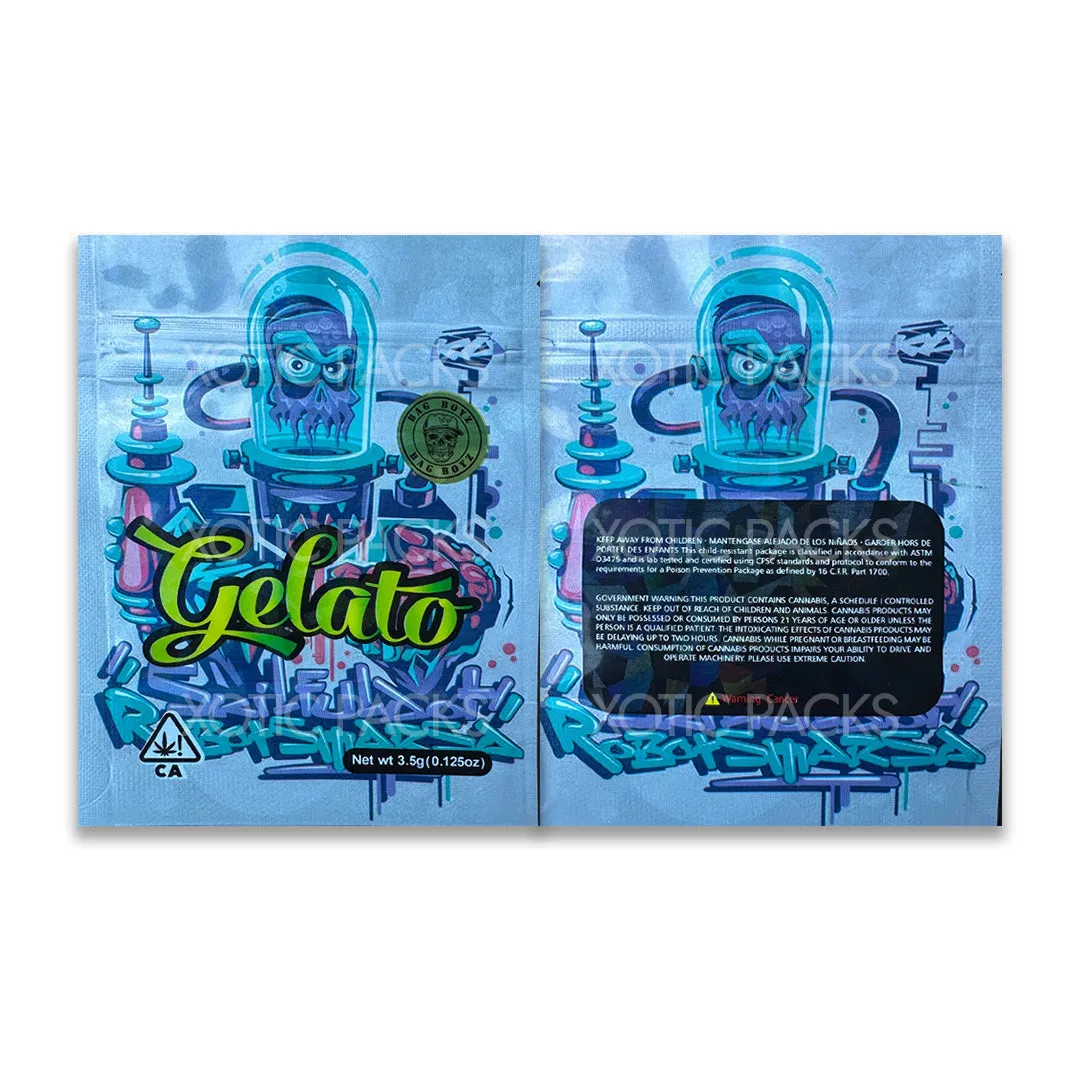 Robot Gelato Mylar Bag 3.5 Grams