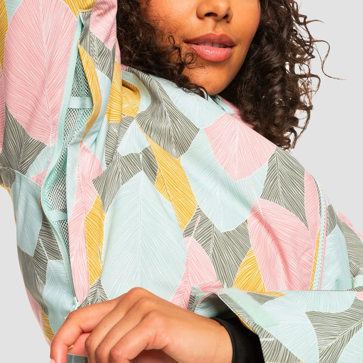 Roxy Jet Ski 10K Snow Jacket Deep Lichen Green La Palmeraie - Womens