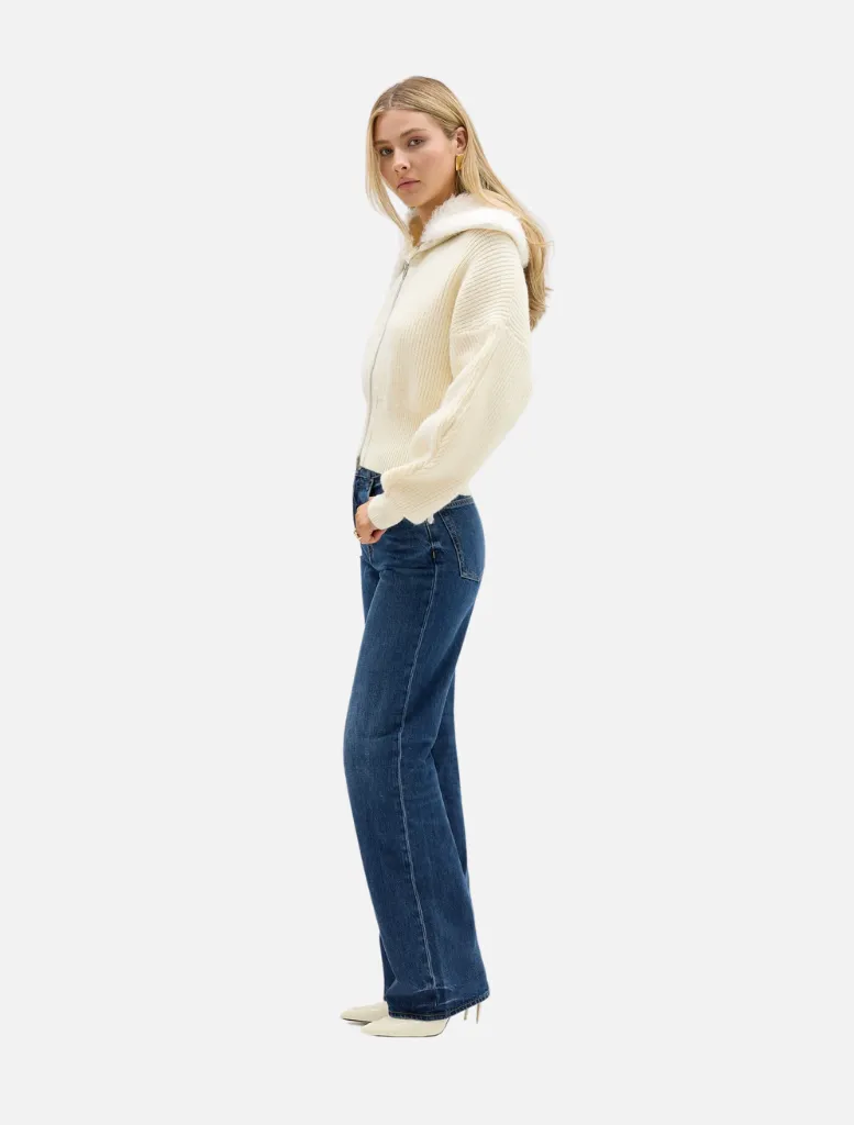 Ruby Wool Knit Cardigan - Ivory